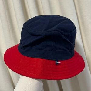 Herschel Supply Company dark navy blue & red bucket hat